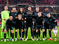 SS Lazio lineup during the Italian championship Serie A football match between AC Monza and SS Lazio at U-Power Stadium in Monza, Italy, on...