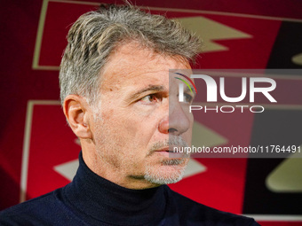 The head coach Marco Baroni (SS Lazio) is present during the Italian championship Serie A football match between AC Monza and SS Lazio in Mo...