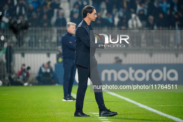 The head coach Alessandro Nesta (AC Monza) is present during the Italian championship Serie A football match between AC Monza and SS Lazio i...