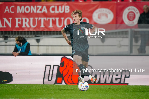 Nicolo' Rovella (SS Lazio) participates in the Italian championship Serie A football match between AC Monza and SS Lazio at U-Power Stadium...