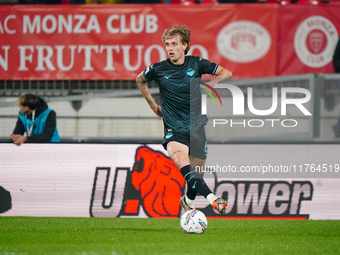 Nicolo' Rovella (SS Lazio) participates in the Italian championship Serie A football match between AC Monza and SS Lazio at U-Power Stadium...