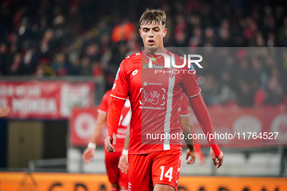 Daniel Maldini (AC Monza) participates in the Italian championship Serie A football match between AC Monza and SS Lazio in Monza, Italy, on...