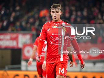 Daniel Maldini (AC Monza) participates in the Italian championship Serie A football match between AC Monza and SS Lazio in Monza, Italy, on...