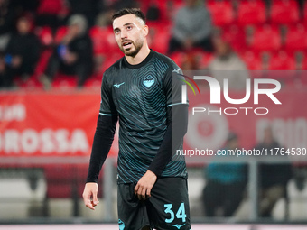 Mario Gila (SS Lazio) participates in the Italian championship Serie A football match between AC Monza and SS Lazio at U-Power Stadium in Mo...