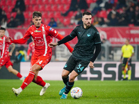 Mario Gila (SS Lazio) and Daniel Maldini (AC Monza) participate in the Italian championship Serie A football match between AC Monza and SS L...