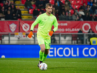 Ivan Provedel (SS Lazio) participates in the Italian championship Serie A football match between AC Monza and SS Lazio at U-Power Stadium in...