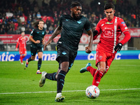 Nuno Tavares (SS Lazio) and Matteo Pessina (AC Monza) participate in the Italian championship Serie A football match between AC Monza and SS...