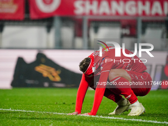 Daniel Maldini (AC Monza) disappoints during the Italian championship Serie A football match between AC Monza and SS Lazio in Monza, Italy,...