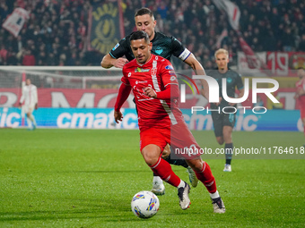 Gianluca Caprari (AC Monza) participates in the Italian championship Serie A football match between AC Monza and SS Lazio at U-Power Stadium...