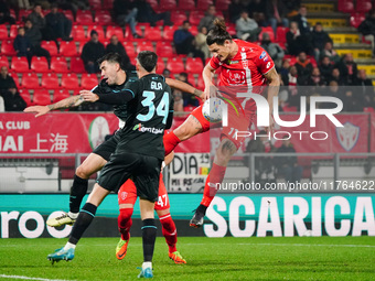 Milan Djuric (AC Monza) participates in the Italian championship Serie A football match between AC Monza and SS Lazio at U-Power Stadium in...