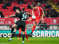 Milan Djuric (AC Monza) participates in the Italian championship Serie A football match between AC Monza and SS Lazio at U-Power Stadium in...