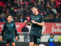 Alessio Romagnoli (SS Lazio) participates in the Italian championship Serie A football match between AC Monza and SS Lazio at U-Power Stadiu...