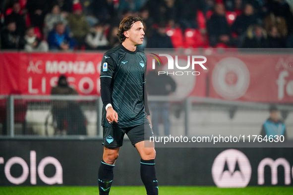 Luca Pellegrini (SS Lazio) participates in the Italian championship Serie A football match between AC Monza and SS Lazio at U-Power Stadium...