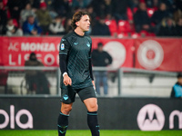 Luca Pellegrini (SS Lazio) participates in the Italian championship Serie A football match between AC Monza and SS Lazio at U-Power Stadium...