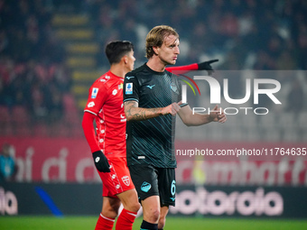 Nicolo' Rovella (SS Lazio) participates in the Italian championship Serie A football match between AC Monza and SS Lazio at U-Power Stadium...