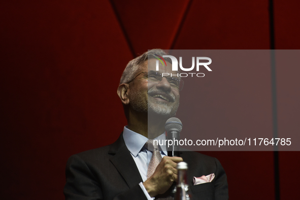 India's external affairs minister Subrahmanyam Jaishankar speaks during an event in Mumbai, India, on November 10, 2024. 