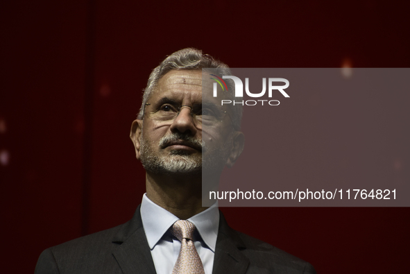 India's external affairs minister Subrahmanyam Jaishankar speaks during an event in Mumbai, India, on November 10, 2024. 