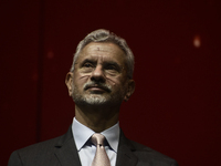 India's external affairs minister Subrahmanyam Jaishankar speaks during an event in Mumbai, India, on November 10, 2024. (