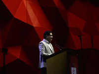 Kumar Mangalam Birla, chairman of Aditya Birla Group, speaks during an event in Mumbai, India, on November 10, 2024. (