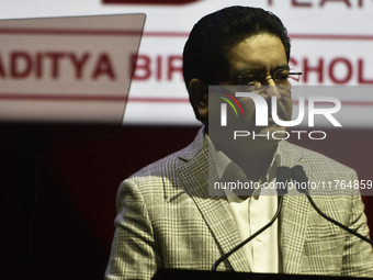 Kumar Mangalam Birla, chairman of Aditya Birla Group, speaks during an event in Mumbai, India, on November 10, 2024. (