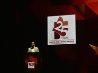 Kumar Mangalam Birla, chairman of Aditya Birla Group, speaks during an event in Mumbai, India, on November 10, 2024. (