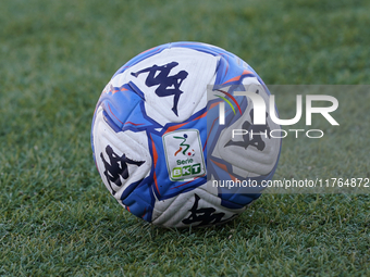 Close up of the official ball during the Serie B match between SS Juve Stabia and Spezia Calcio at Stadio Romeo Menti Castellammare Di Stabi...