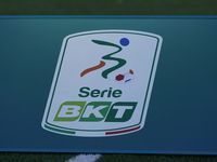 Close up of the lega Serie B logo during the Serie B match between SS Juve Stabia and Spezia Calcio at Stadio Romeo Menti Castellammare Di S...