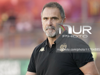 Luca D'Angelo Head Coach of Spezia Calcio during the Serie B match between SS Juve Stabia and Spezia Calcio at Stadio Romeo Menti Castellamm...