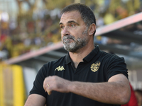 Luca D'Angelo Head Coach of Spezia Calcio during the Serie B match between SS Juve Stabia and Spezia Calcio at Stadio Romeo Menti Castellamm...