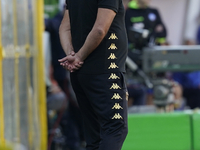 Luca D'Angelo Head Coach of Spezia Calcio during the Serie B match between SS Juve Stabia and Spezia Calcio at Stadio Romeo Menti Castellamm...