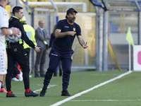 Guido Pagliuca Head Coach of SS Juve Stabia during the Serie B match between SS Juve Stabia and Spezia Calcio at Stadio Romeo Menti Castella...