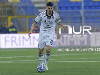 Giuseppe Di Serio of Spezia Calcio during the Serie B match between SS Juve Stabia and Spezia Calcio at Stadio Romeo Menti Castellammare Di...