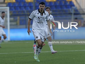 Giuseppe Di Serio of Spezia Calcio during the Serie B match between SS Juve Stabia and Spezia Calcio at Stadio Romeo Menti Castellammare Di...