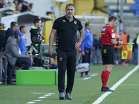 Luca D'Angelo Head Coach of Spezia Calcio during the Serie B match between SS Juve Stabia and Spezia Calcio at Stadio Romeo Menti Castellamm...