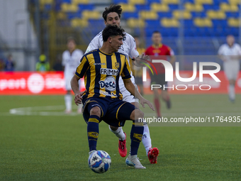 Francesco Folino of SS Juve Stabia during the Serie B match between SS Juve Stabia and Spezia Calcio at Stadio Romeo Menti Castellammare Di...