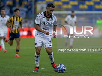 Francesco Cassata of Spezia Calcio during the Serie B match between SS Juve Stabia and Spezia Calcio at Stadio Romeo Menti Castellammare Di...