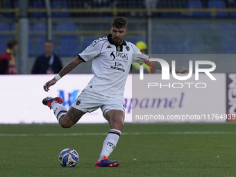 Przemyslaw Wisniewski of Spezia Calcio during the Serie B match between SS Juve Stabia and Spezia Calcio at Stadio Romeo Menti Castellammare...