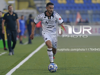 Francesco Cassata of Spezia Calcio during the Serie B match between SS Juve Stabia and Spezia Calcio at Stadio Romeo Menti Castellammare Di...