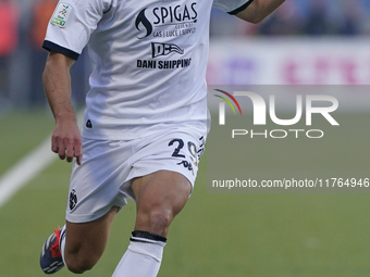 Francesco Cassata of Spezia Calcio during the Serie B match between SS Juve Stabia and Spezia Calcio at Stadio Romeo Menti Castellammare Di...