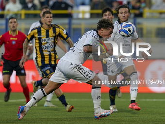 Salvatore Esposito of Spezia Calcio during the Serie B match between SS Juve Stabia and Spezia Calcio at Stadio Romeo Menti Castellammare Di...