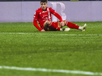 Daniel Maldini plays during the Serie A match between AC Monza and SS Lazio in Monza, Italy, on November 10, 2024, at U-Power Stadium. (