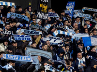 A Lazio supporter is in action during the Serie A match between AC Monza and SS Lazio at U-Power Stadium in Monza, Italy, on November 10, 20...