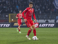 Daniel Maldini plays during the Serie A match between AC Monza and SS Lazio in Monza, Italy, on November 10, 2024, at U-Power Stadium. (