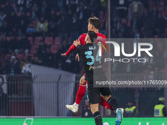 Mario Gila and Daniel Maldini play during the Serie A match between AC Monza and SS Lazio in Monza, Italy, on November 10, 2024, at U-Power...