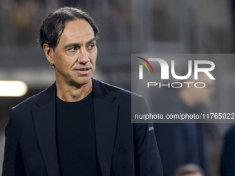 Alessandro Nesta participates in the Serie A match between AC Monza and SS Lazio in Monza, Italy, on November 10, 2024, at U-Power Stadium....