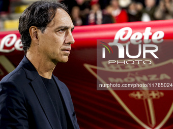 Alessandro Nesta participates in the Serie A match between AC Monza and SS Lazio in Monza, Italy, on November 10, 2024, at U-Power Stadium....