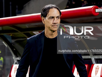 Alessandro Nesta participates in the Serie A match between AC Monza and SS Lazio in Monza, Italy, on November 10, 2024, at U-Power Stadium....