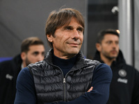 Antonio Conte, Head Coach of SSC Napoli, is present during the Italian Serie A football match between Inter FC and SSC Napoli in Milan, Ital...