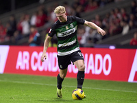 Conrad Harder of Sporting CP is in action during the Liga Portugal Betclic match between SC Braga and Sporting CP at Estadio Municipal de Br...