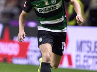 Conrad Harder of Sporting CP is in action during the Liga Portugal Betclic match between SC Braga and Sporting CP at Estadio Municipal de Br...